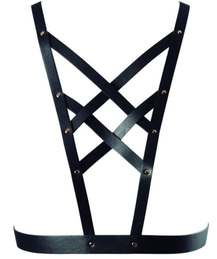BIJOUX - INDISCRETS MAZE ARNES CRUZADO CON ESCOTE NEGRO