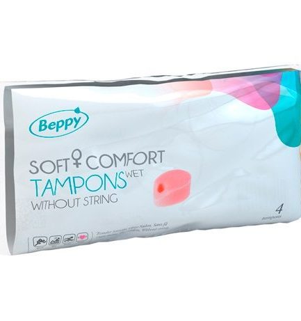 BEPPY - TAMPONES LUBRICADOS 4 UDS