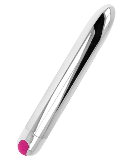 OHMAMA - VIBRADOR SILVER RECARGABLE 10 MODOS 18.5 CM