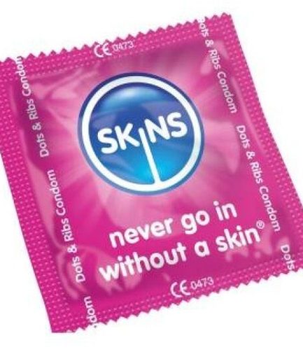 SKINS - PRESERVATIVOS PUNTOS & ESTRÍAS BOLSA 500 UDS