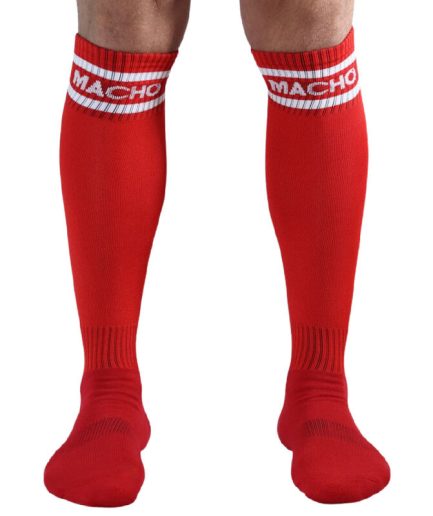 MACHO - CALCETINES LARGOS TALLA UNICA ROJO