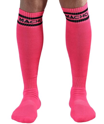 MACHO - CALCETINES LARGOS TALLA UNICA ROSA