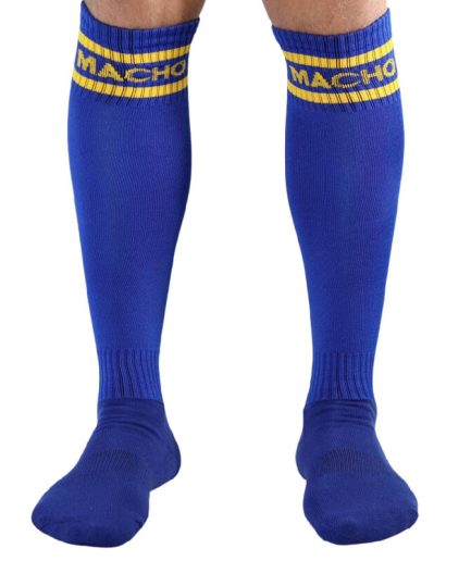 MACHO - CALCETINES LARGOS TALLA UNICA AZUL