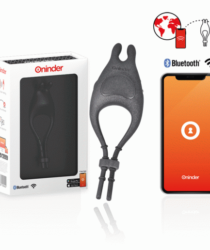 ONINDER - PAMPA ANILLO VIBRADOR AJUSTABLE Y MULTIPOSICION - APP GRATUITA
