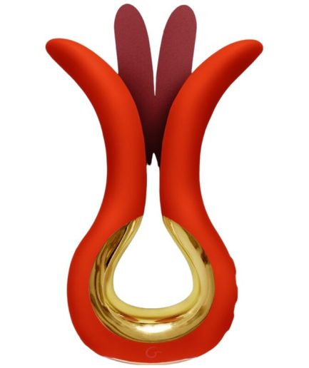 G-VIBE - GVIBE MAXI VIBRADOR CON DOS PUNTAS FLEXIBLES CORAL