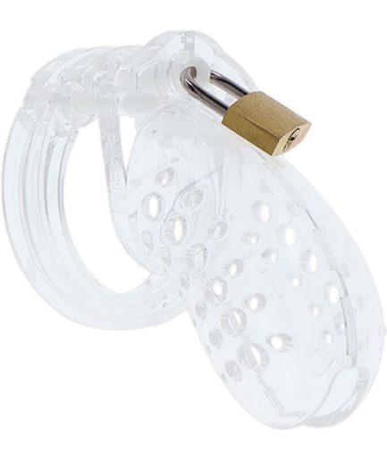 HIDDEN DESIRE - EXTREME JAULA DE CASTIDAD ACR脥LICA AJUSTABLE TRANSPARENTE