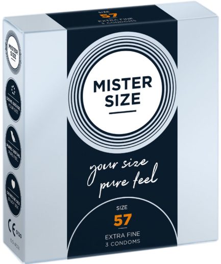MISTER SIZE - PRESERVATIVOS TALLA L 57 MM (3 UNIDADES)