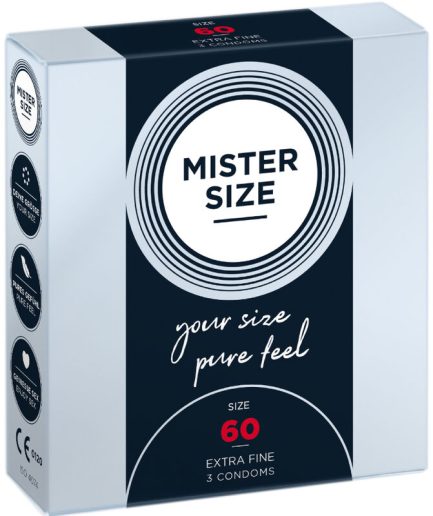 MISTER SIZE - PRESERVATIVOS TALLA XL 60 MM (3 UNIDADES)