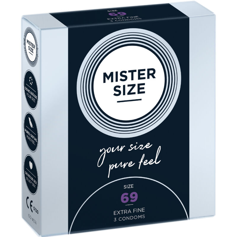 MISTER SIZE - CONDOM SIZE XXXL 69 MM (3 UNITS)
