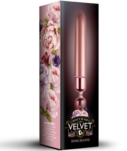 ROCKS-OFF - BALA VIBRADORA TOUCH OF VELVET ROSE BLOOM 10 VELOCIDADES