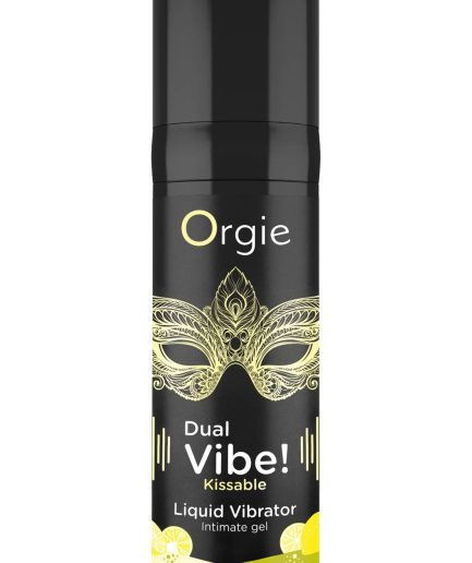 DUAL VIBE! LEMON GIN & TONIC KISSABLE LIQUID VIBRATOR