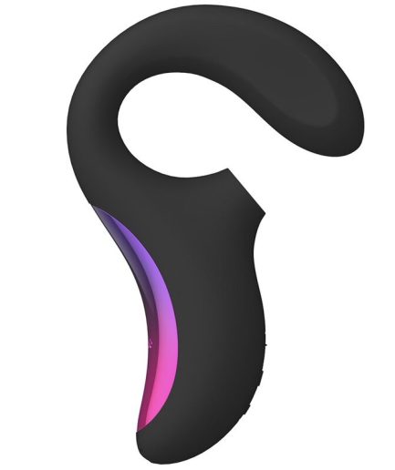 LELO - ENIGMA DOBLE ESTIMULACIÓN SUCCION MASAJEADOR NEGRO