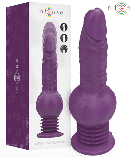 INTENSE - TATUM VIBRADOR MULTIFUNCIÓN CON VIBRACIÓN UP AND DOWN 24 CM MORADO