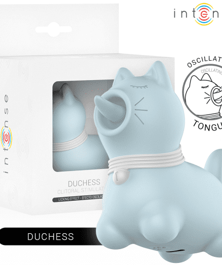 INTENSE - DUCHESS ESTIMULADOR CON LENGUA ROTATIVA 360º AZUL
