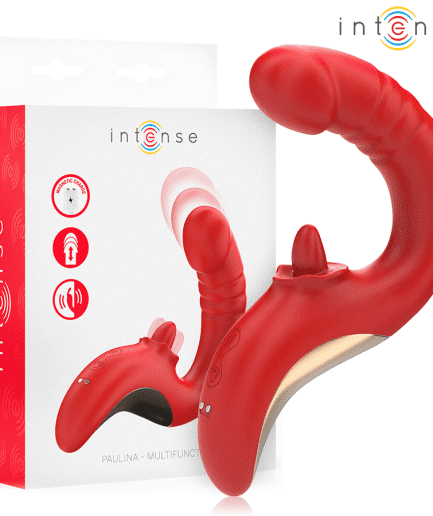 INTENSE - PAULINA VIBRADOR & ESTIMULADOR EN FORMA DE U ROJO