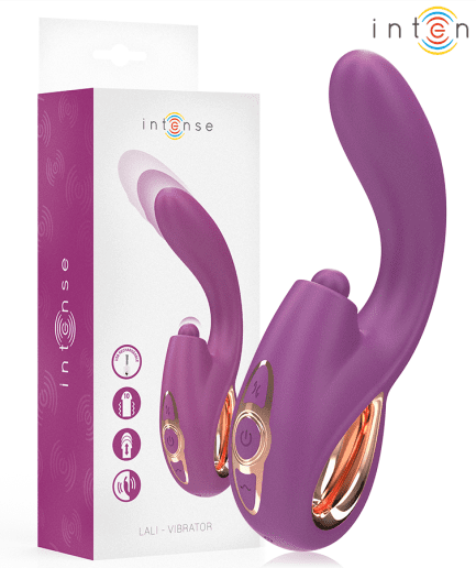 INTENSE - LALI VIBRADOR PUNTO G MULTIFUNCIÓN ESTIMULACIÓN & EMPUJE & VIBRACIÓN MORADO