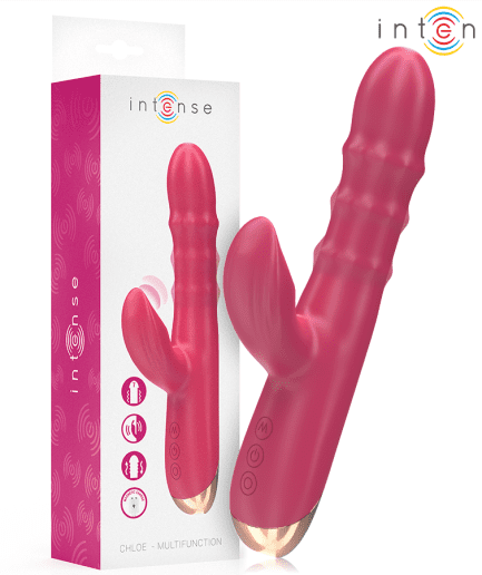 INTENSE - CHLOE VIBRADOR MULTIFUNCIÓN 3 EN 1 ROJO