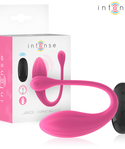 INTENSE - JANICE VIBRADOR U DOBLE ESTIMULACIÓN 10 VIBRACIONES ROSA CONTROL REMOTO