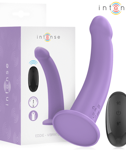 INTENSE - EDDIE VIBRADOR 17,5 CM 10 VIBRACIONES MORADO CONTROL REMOTO