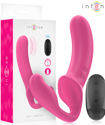 INTENSE - AMY VIBRADOR DOBLE 20 CM ROSA CONTROL REMOTO