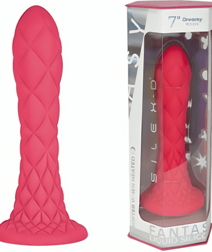 SILEXD - DREAMY DILDO FANTASY SILICONA LIQUIDA TERMOREACTIVO FUCSIA 18.5 CM